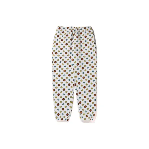 A BATHING APE Knitted Sweatpants Women's White