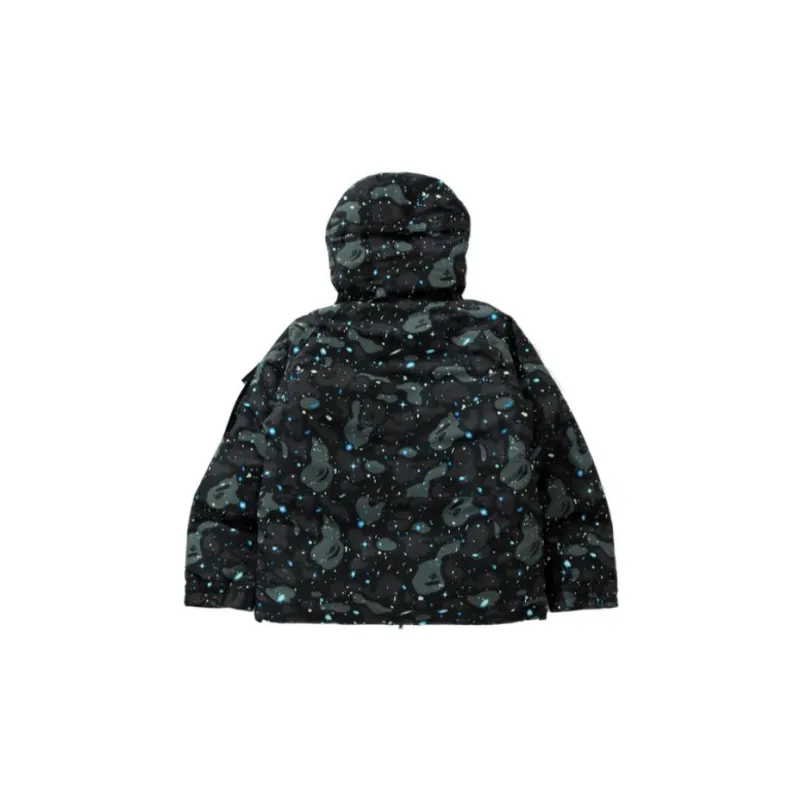 Bape Space Camo Military Loose Fit Hoodie Down Jacket-1