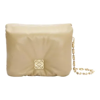 LOEWE Puffer Goya Shoulder Bag Clay Green