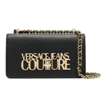 VERSACE JEANS COUTURE Polyester Shoulder Bag Crossbody Bag Women's Black