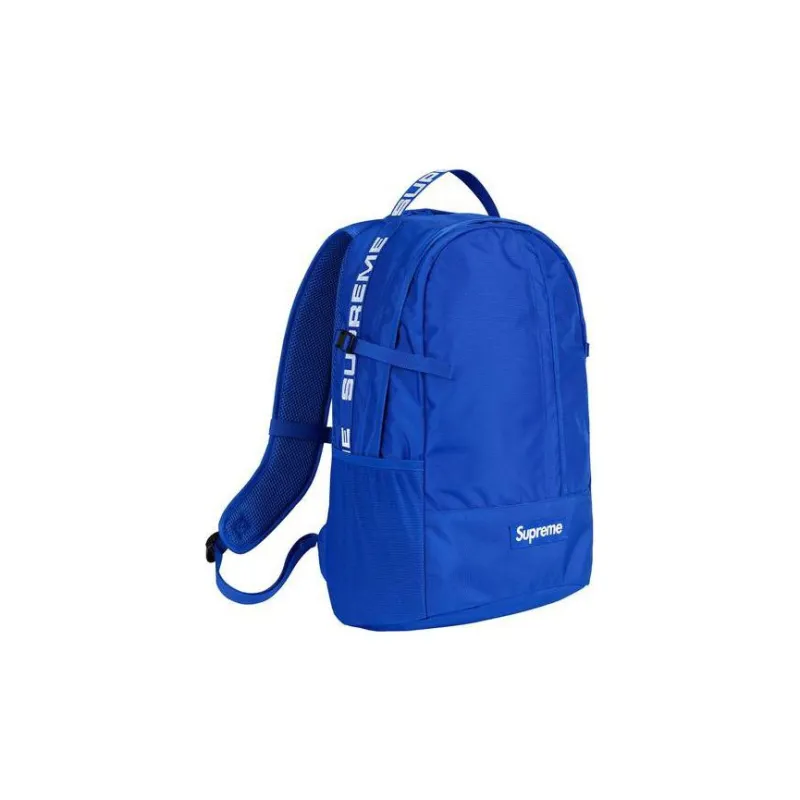 Supreme SS18 Nylon Backpack Regular Unisex Blue-0
