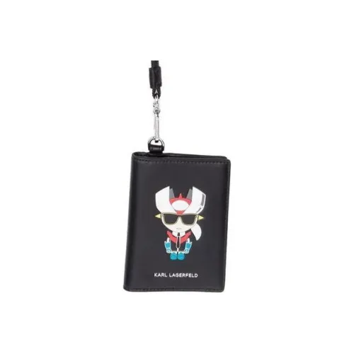 KARL LAGERFELD Calfskin Shoulder Bag Crossbody Bag Wallet Kids' Black