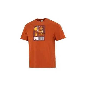 PUMA T Shirts Men Orange