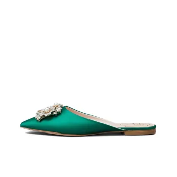 Roger Vivier Closed Toe Slippers Women's Green