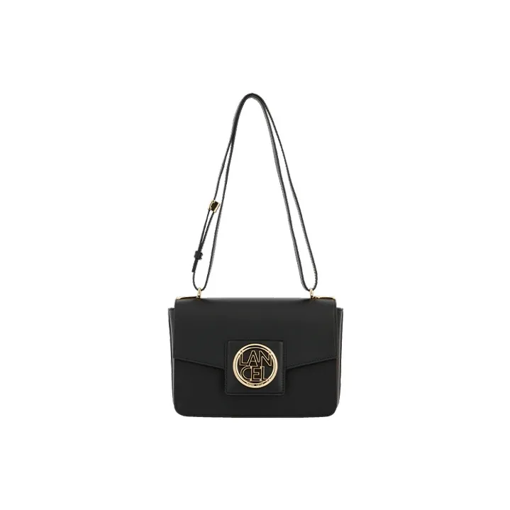 LANCEL Cow Leather Crossbody Bag Shoulder Bag Women's Black-3