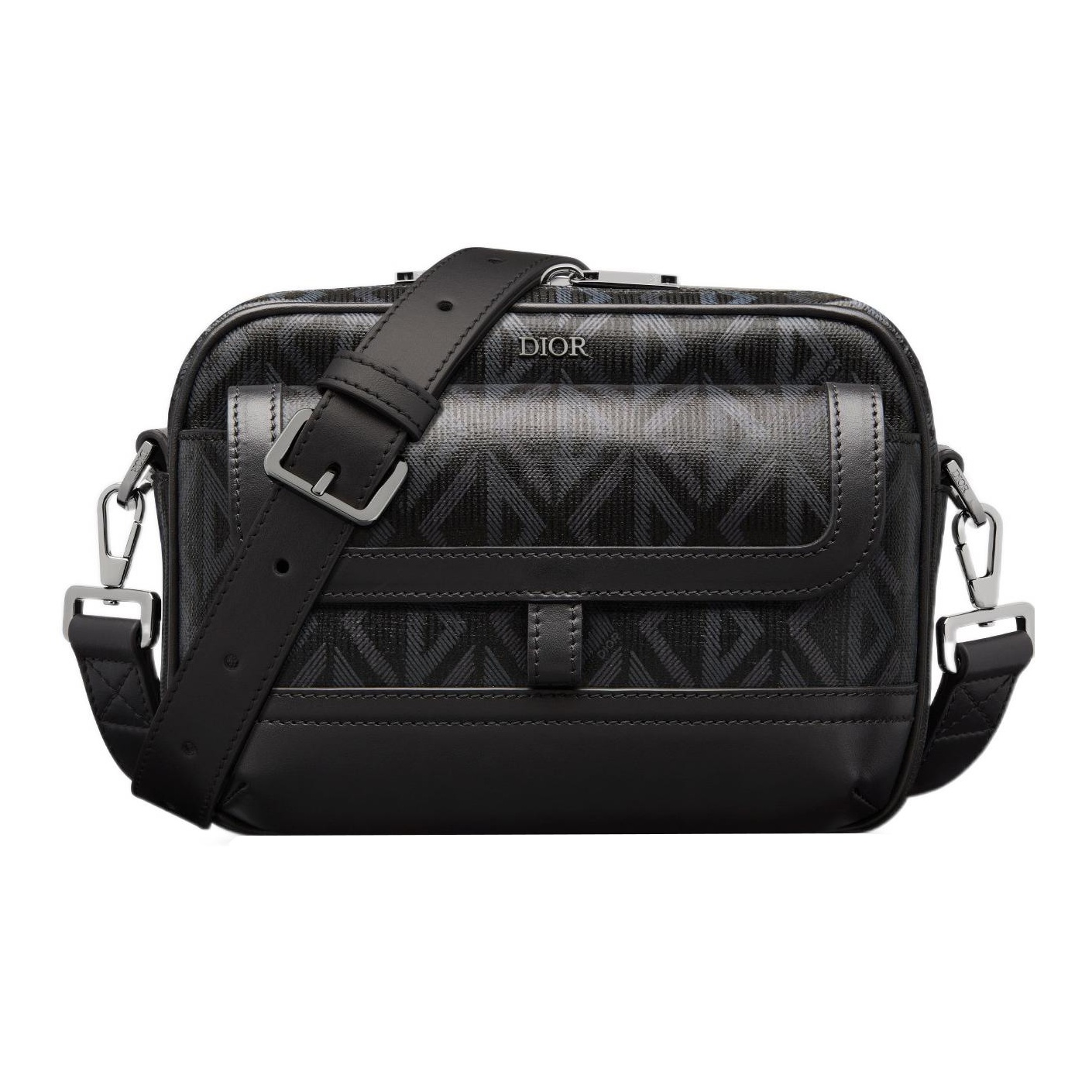 DIOR Hit The Road Canvas With Smooth Cow Leather Messenger