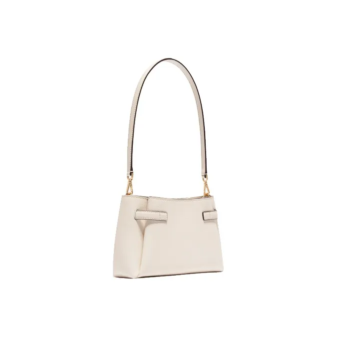 MICHAEL KORS Leather Shoulder Bag, Baguette Bag, Shoulder Bag Trumpets Women's Milk White-1