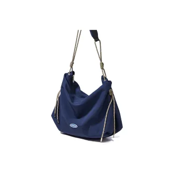 LIVEBOX EN DIRECT Nylon Dumpling Bag Commute Crossbody Bag Shoulder Bag Large Size Women's Navy Blue