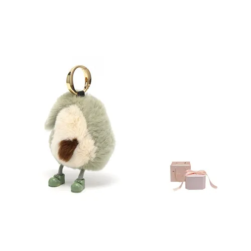 Luxury Care Artisan Workshop Rex Rabbit Fur Bag Strap Women's Green