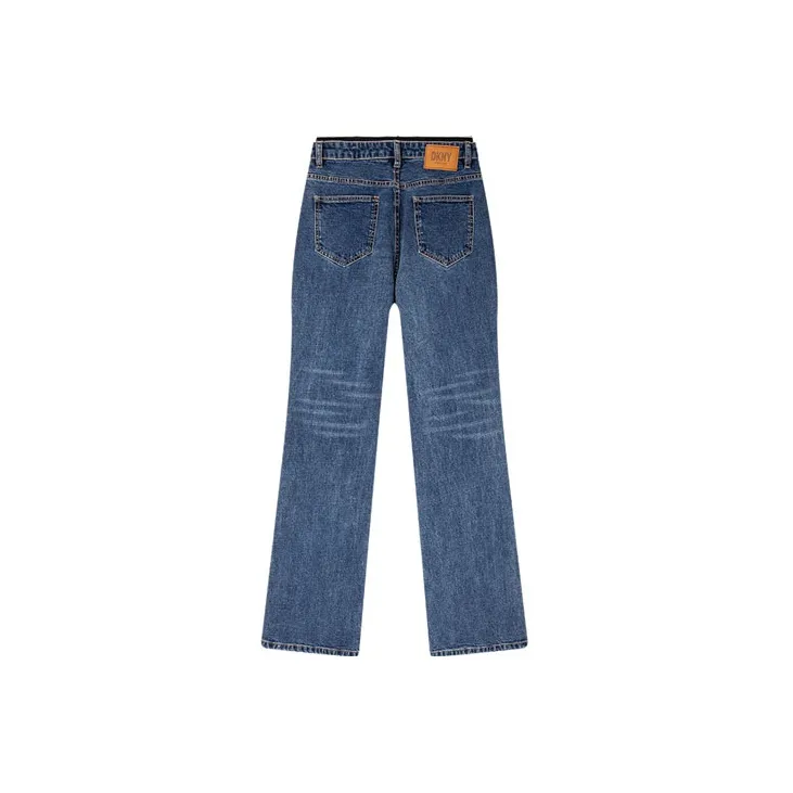 DKNY FW22 Flared Pants Jeans Women's Denim Blue-1