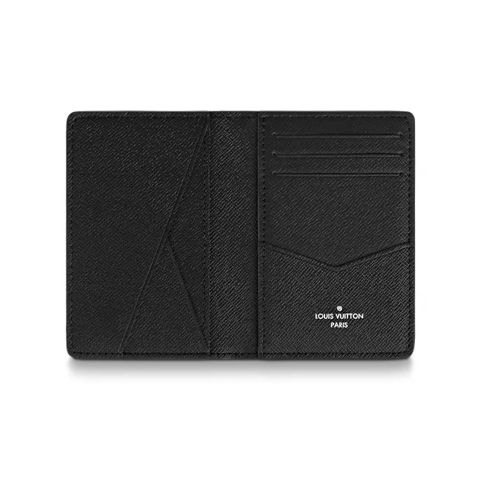 LOUIS VUITTON Taïga Cow Leather Wallet Men's Gray-3