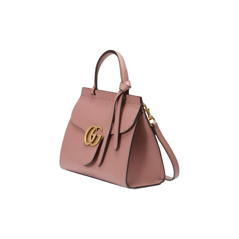 GUCCI GG Marmont Leather Shoulder Bag Crossbody Bag Handbag Mini Women's Rose Pink-2