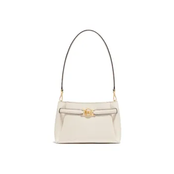 MICHAEL KORS Leather Shoulder Bag, Baguette Bag, Shoulder Bag Trumpets Women's Milk White