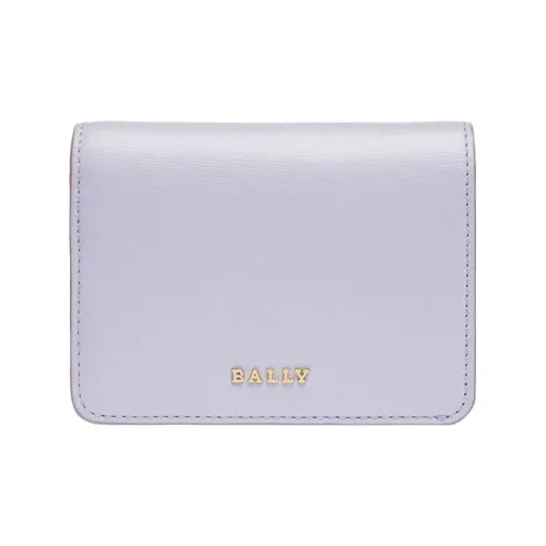 BALLY LETTES Calfskin Clutch Card Holder Women's Lilac