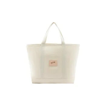 Vans Cotton Tote Bag Shopping Bag Shoulder Bag Handbag Regular Unisex Ecru