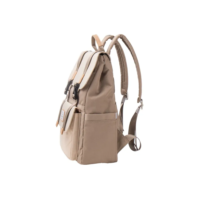 SOSITE Nylon Backpack Women's Latte Apricot, Red Beans Almond, Blackberry Mango-2