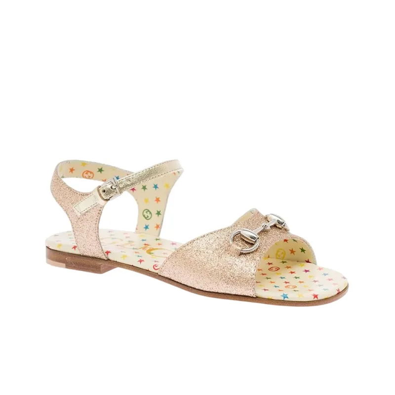 GUCCI Horsebit Strap Sandals Women's Pink-2