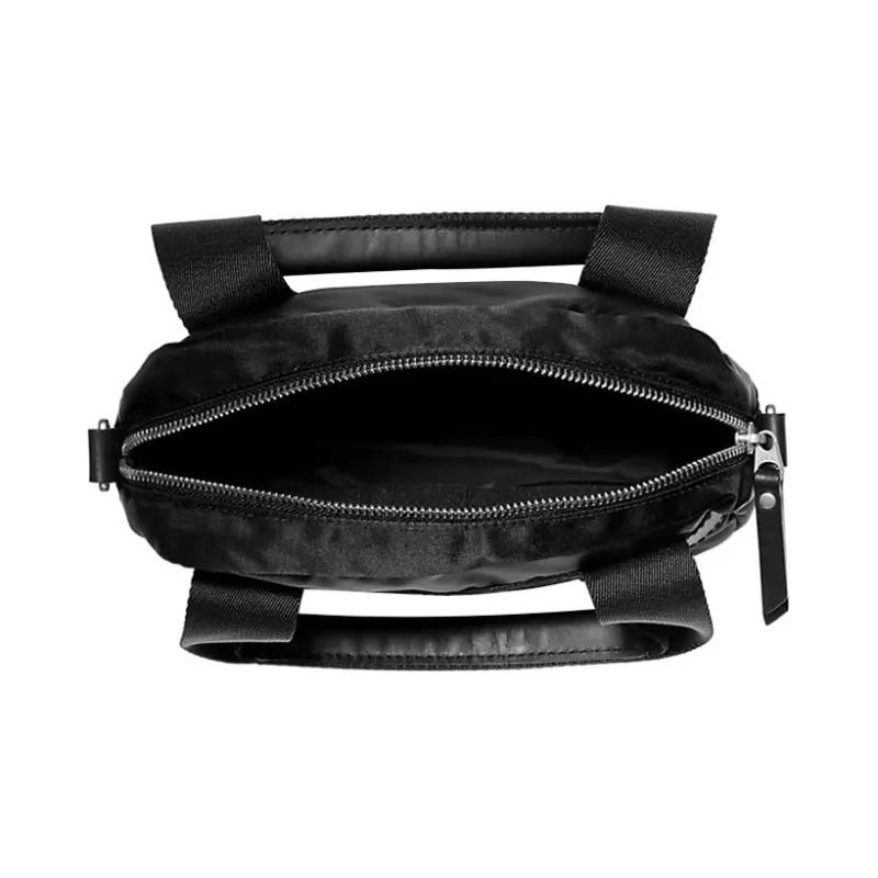 Timberland Genuine Leather Trim Detail Handbag Shoulder Bag Crossbody Bag Women's Black-2