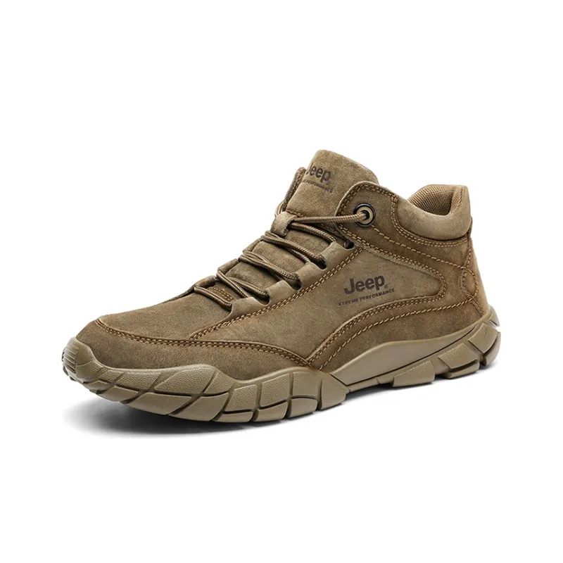 Jeep Cushioned Slip Resistant Warm Mid Top Hiking Shoes Unisex-1