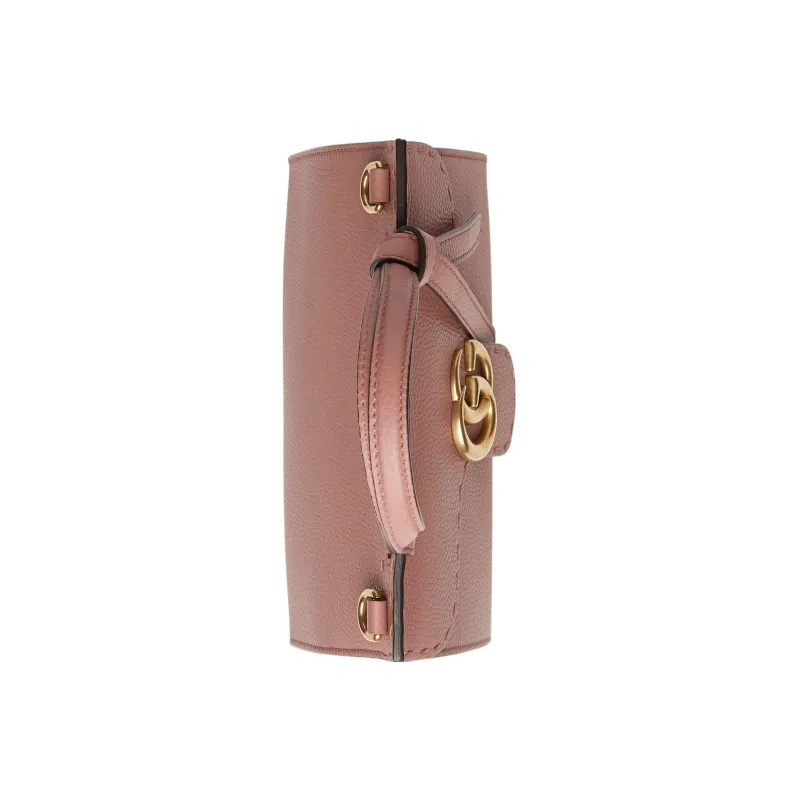 GUCCI GG Marmont Leather Shoulder Bag Crossbody Bag Handbag Mini Women's Rose Pink-3