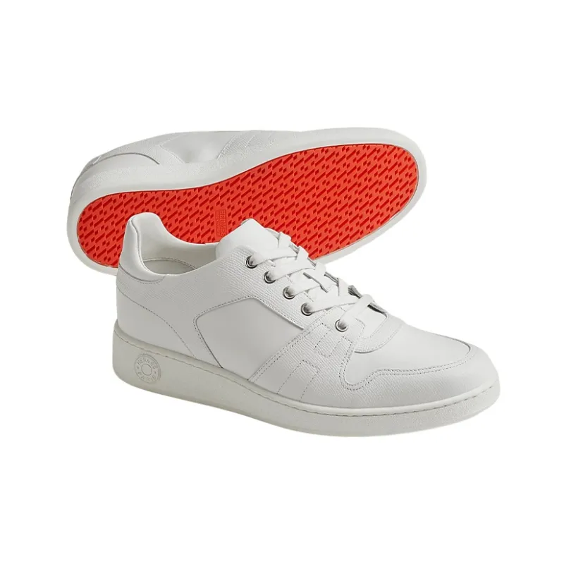 HERMES Free Low Top Stylish Skateboarding Shoes Men's White-4