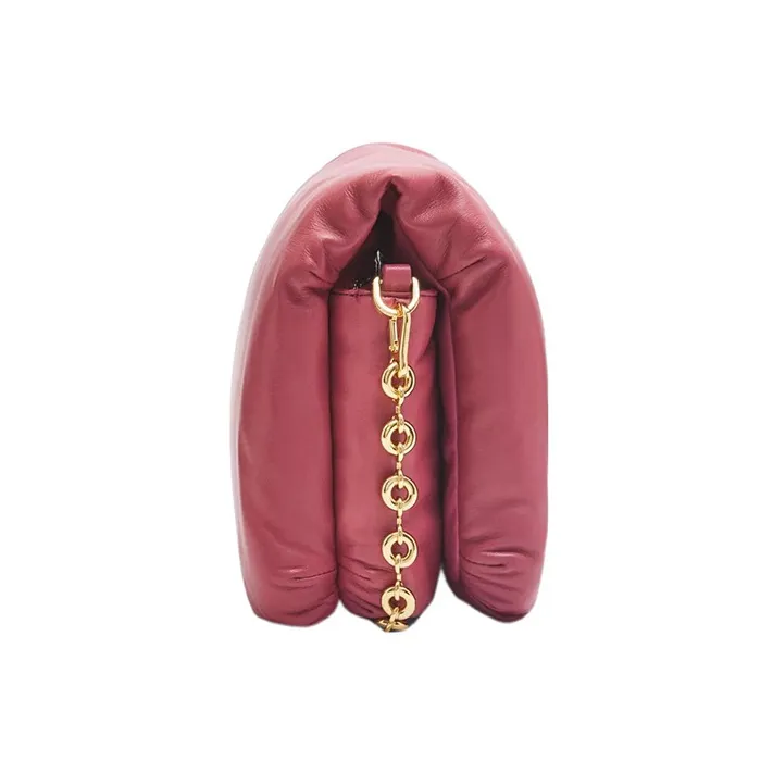 LOEWE Puffer Goya Shoulder Bag Plumrose-3