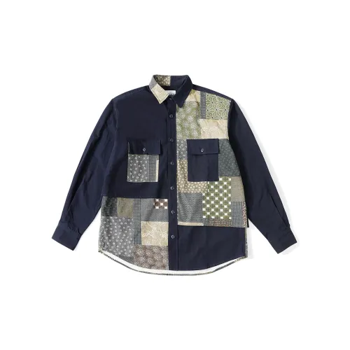 TEKABLU Shirts Men Navy Blue