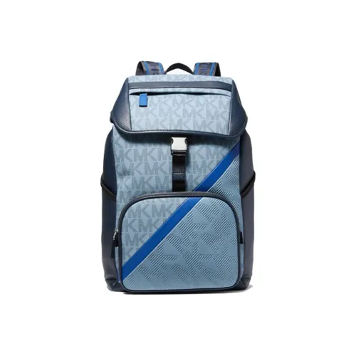 MICHAEL KORS MK Cooper Artificial Leather backpack shoulder Medium Size Men's Dark Blue/Light Blue