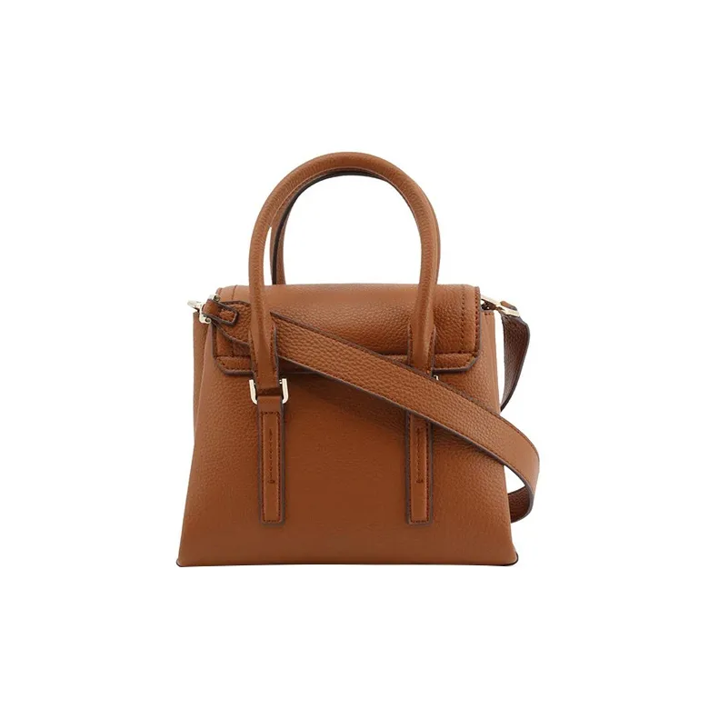 CALVIN KLEIN Polyurethane Shoulder Bag Crossbody Bag Handbag Mini Women's Brown-2