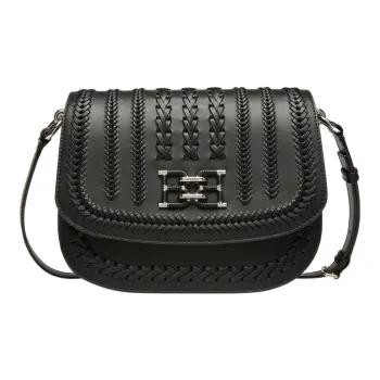 BALLY Beckie Cow Leather Handbag Shoulder Bag Crossbody Bag Women's Black