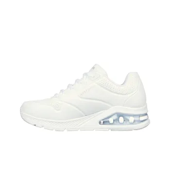Skechers 2 - Air Around You Cushioning Anti-Slip And Wear-Resistant Mid-Top Sports Casual Shoes Women's Pure White