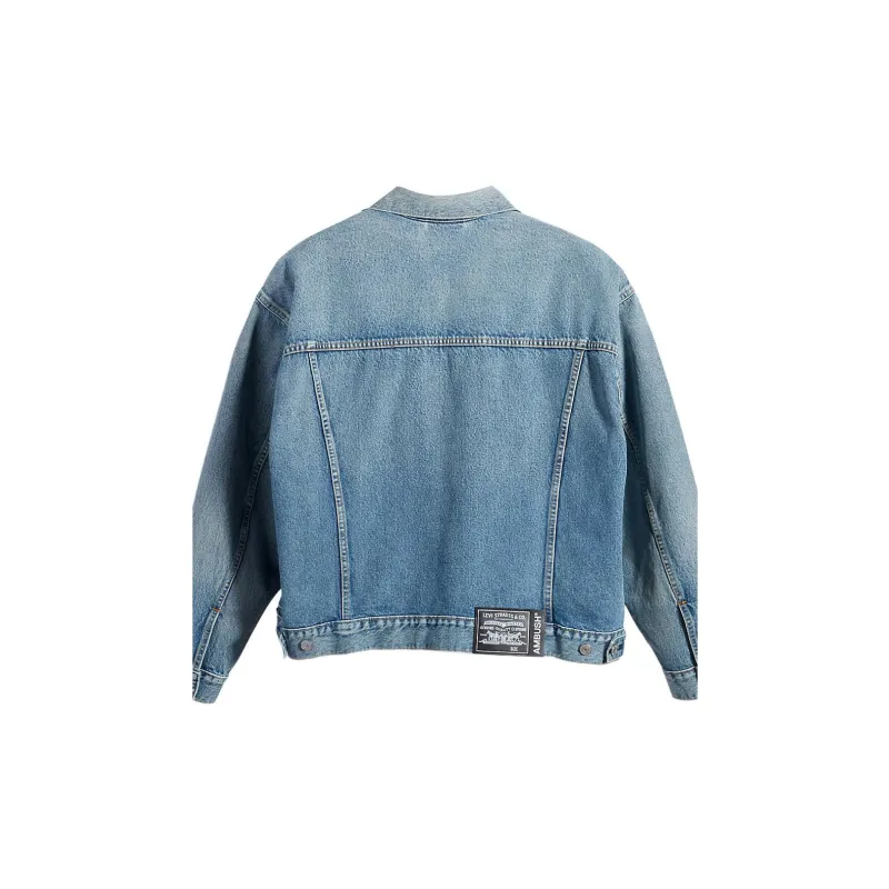 Levis x AMBUSH FW22 Fitted Moderate Denim Jacket Spring And Autumn Men's Light Blue-1