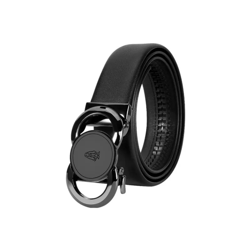 Hush Puppies Top Grain Cow Leather Belts Men's Black Width  3.5cm-6