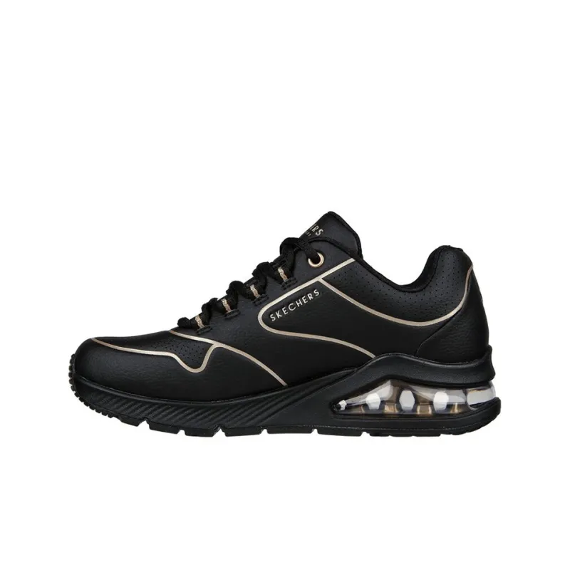 Skechers Uno 2 Cushioned Slip-Resistant Low-Top Sports Casual Shoes Women's Black-0