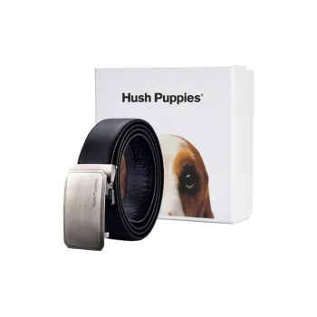 Hush Puppies Leather Belts Men Silver