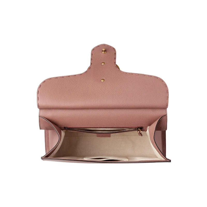 GUCCI GG Marmont Leather Shoulder Bag Crossbody Bag Handbag Small Size Women's Rose Pink-5