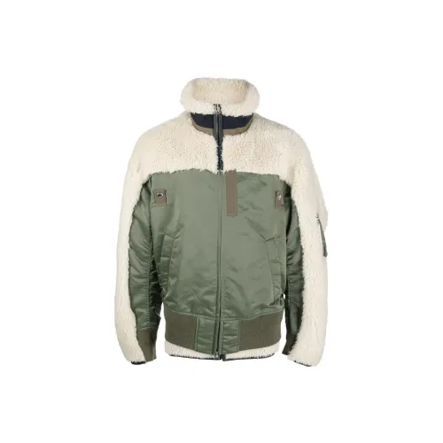 Sacai Jackets Men Green