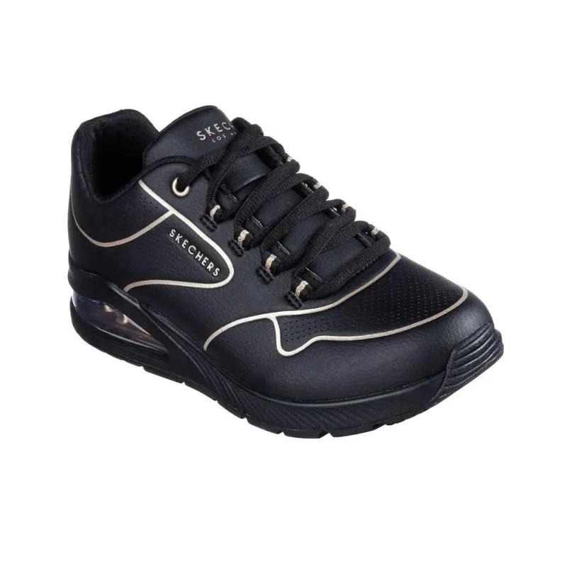 Skechers Uno 2 Cushioned Slip-Resistant Low-Top Sports Casual Shoes Women's Black-2