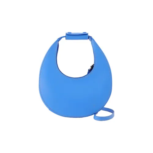 Staud Leather Shoulder Bag, Crossbody Bag, Handbag Women's Blue