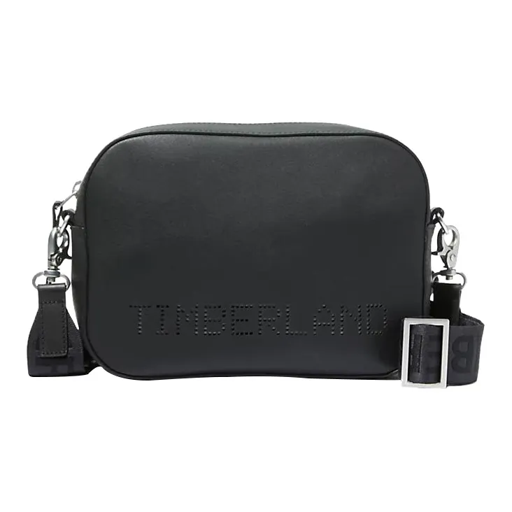 Timberland Leather Shoulder Bag Crossbody Bag Women's Black-0