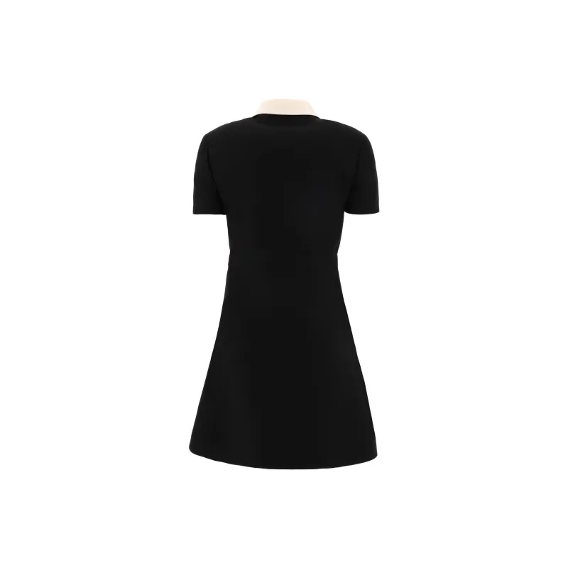 Valentino FW22 Short Sleeved Dresses Women's Black-1