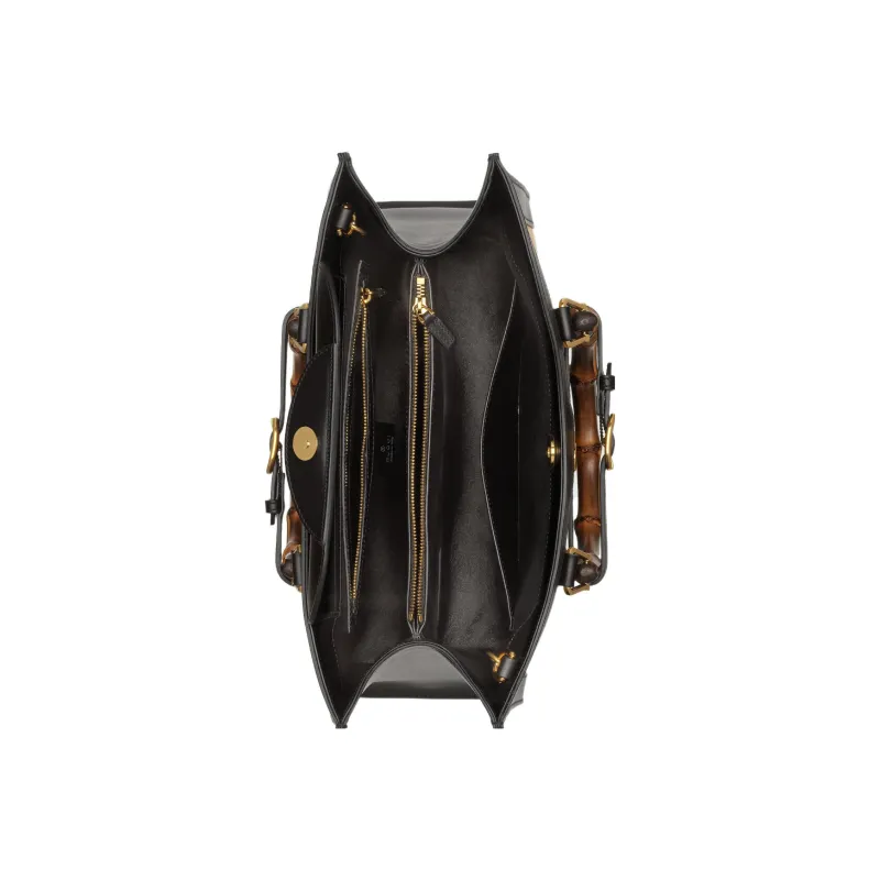 GUCCI Diana Leather Tote Bag Shopping Bag Shoulder Bag Crossbody Bag Handbag Women's Yellow/Black/Blue-7
