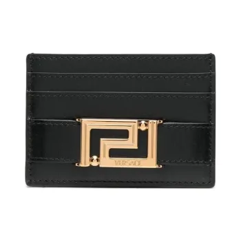 FANSIZHE Calfskin Card Holder Wallet Women's Black