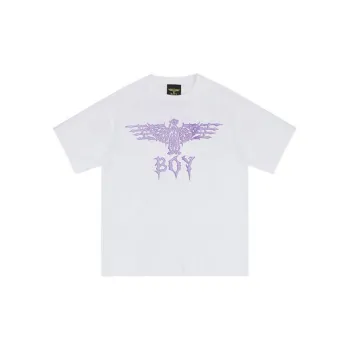 Boy London FW22 Drop Shoulder Sleeve T Shirt Unisex White