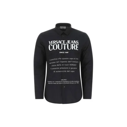 VERSACE JEANS COUTURE Shirts Men Black