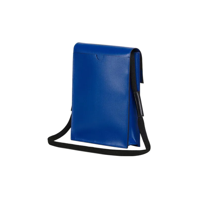 MARNI Tribeca Polyester Messenger Bag, Crossbody Bag, Shoulder Bag Men's Black & Blue-2