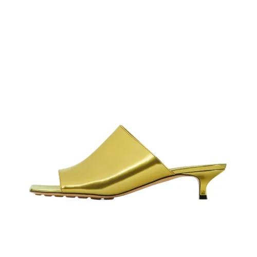 Bottega Veneta Stretch Slide Slippers Women's Gold