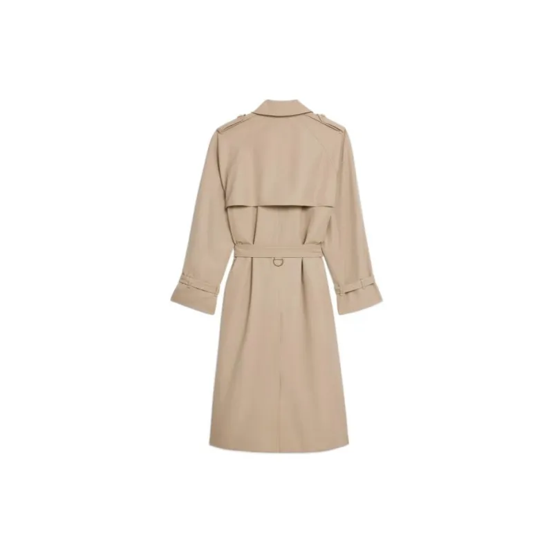 CELINE FW22 Trench Coat Women's Lactose Cream Color-1