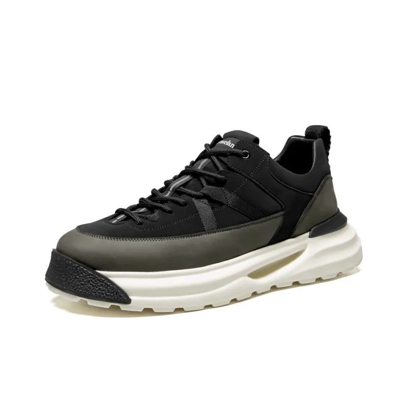 LEAVELAND Casual Shoes Men Low Top Earth Yellow/Black-6