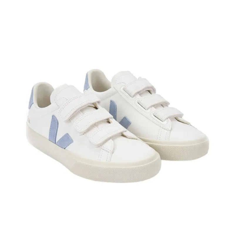VEJA Recife Chromefree Leather 'White Steel'-2